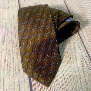 Hermes Paris Slim Brown Tie 100% Silk 983SA
